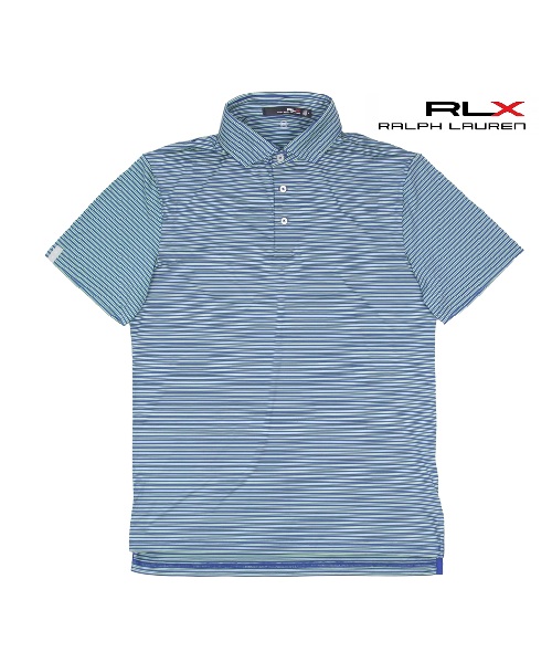 [랄프로렌 RLX] 에어플로우 폴로셔츠 스트라이프_네이비그린 XL(115)